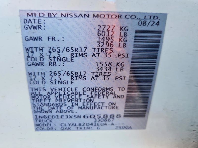 2025 Nissan Frontier Crew Cab - photo 11