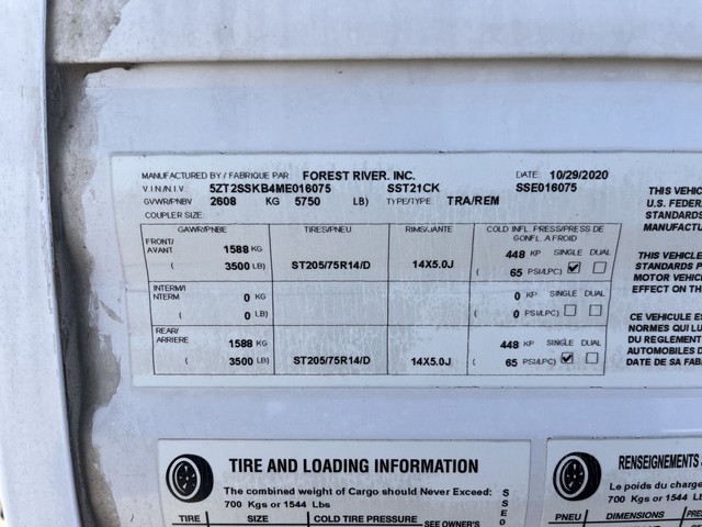 2021 SHASTA TRAVEL TRL 21CK - photo 14