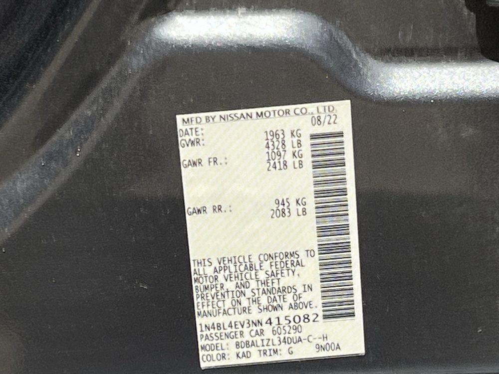 2022 Nissan ALTIMA SL - photo 20