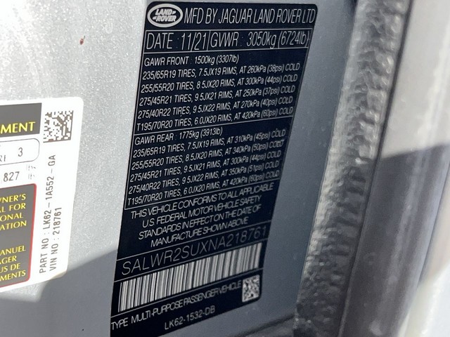 2022 Land Rover Range Rover - photo 20