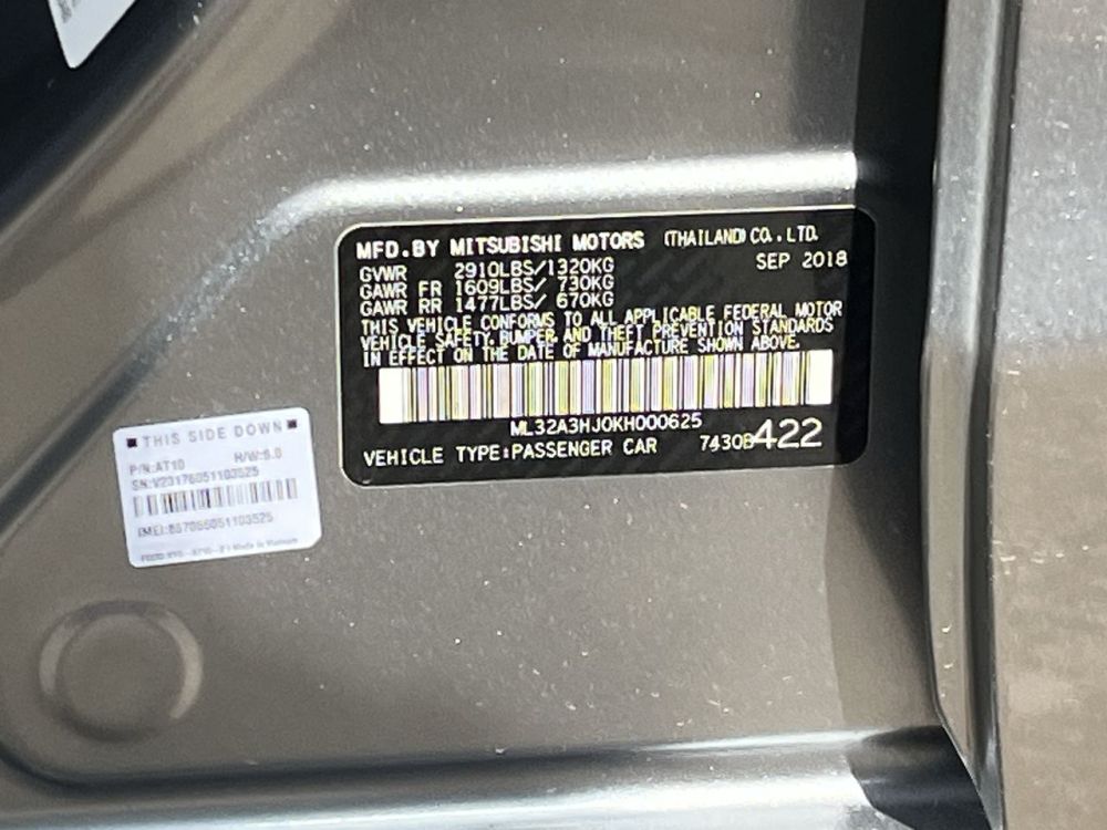 2019 Mitsubishi MIRAGE ES - photo 17