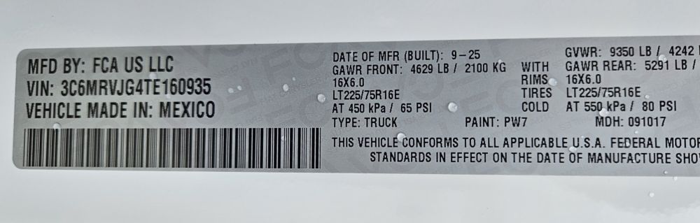 2026 Ram PROMASTER 3500 HR EXTENDED - photo 17