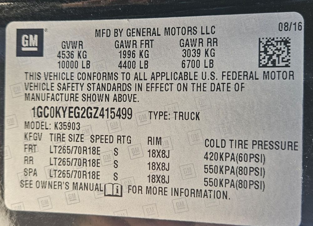 2016 Chevrolet SILVERADO 3500 S/WHEEL 4X4 - photo 16
